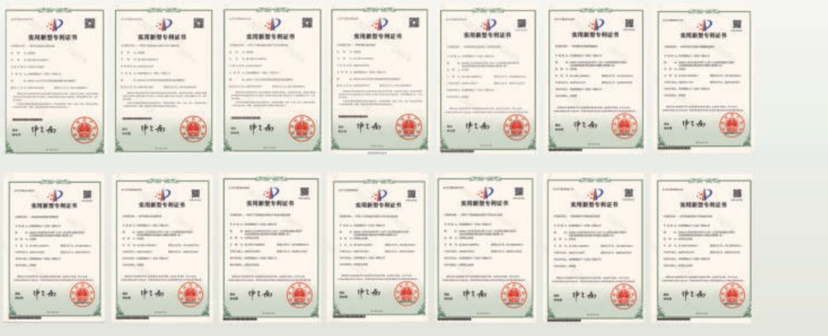 15 项国家专利证书